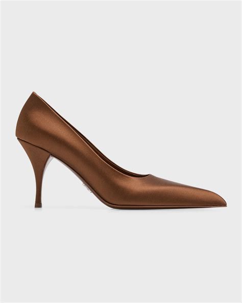 Prada Raso Silk Stiletto Pumps 